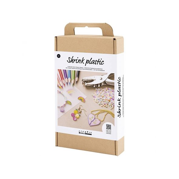 CREATIV COMPANY KREATIVNÍ SADA ŠPERKY ZE SMRŠŤOVACÍ FÓLIE - NAVLÉKÁNÍ - PRO DĚTI