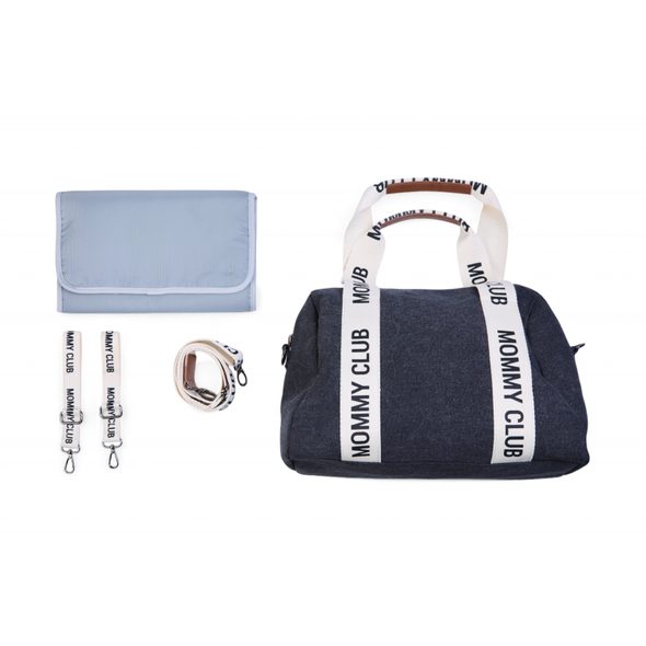 CHILDHOME PŘEBALOVACÍ TAŠKA MOMMY CLUB SIGNATURE CANVAS BLACK - PŘEBALOVACÍ TAŠKY - KOČÁRKY A PŘÍSLUŠENSTVÍ