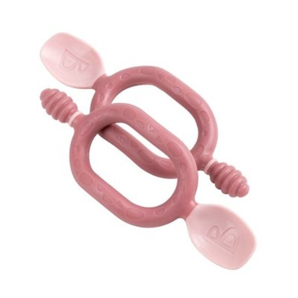 BIBADO DIPPIT MULTIFUNKČNÍ LŽIČKA 2V1 2 KS BLUSH - LŽIČKY A PŘÍBORY - KRMENÍ