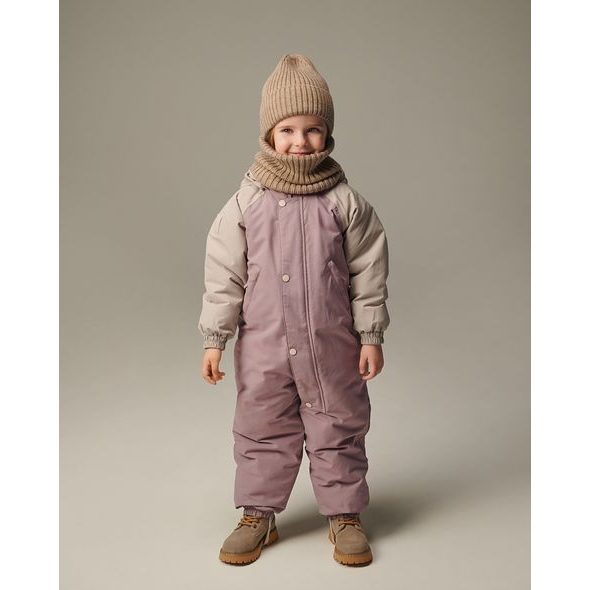 LEOKID ZIMNÍ KOMBINÉZA COLOR BLOCK PINK SLATE VEL. 4 - 5 LET (VEL. 104) - ZIMNÍ KOMBINÉZY - PRO DĚTI