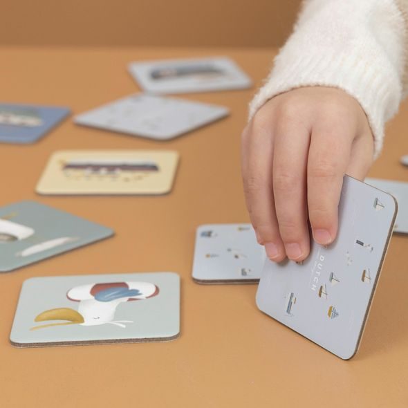 LITTLE DUTCH PEXESO PRO KLUKY - NÁMOŘNICKÝ ZÁLIV 40KS - MOTORICKÉ A HRY - PRO DĚTI