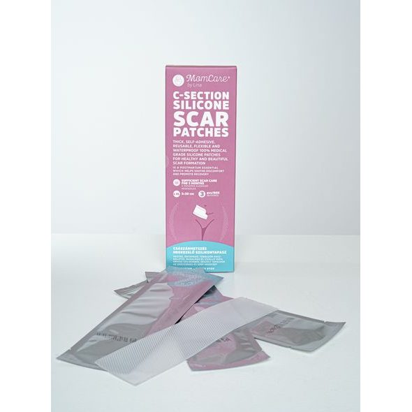 MOMCARE BY LINA SILIKONOVÉ NÁPLASTI NA JIZVY PO CÍSAŘSKÉM ŘEZU - POPORODNÍ POMŮCKY - PRO MAMINKY