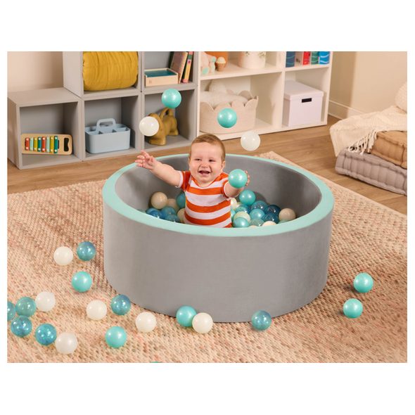 B-TOYS PĚNOVÝ BAZÉNEK S MÍČKY WONDERFILL BALL PIT - HRACÍ PODLOŽKY NA ZEM - SPINKÁNÍ