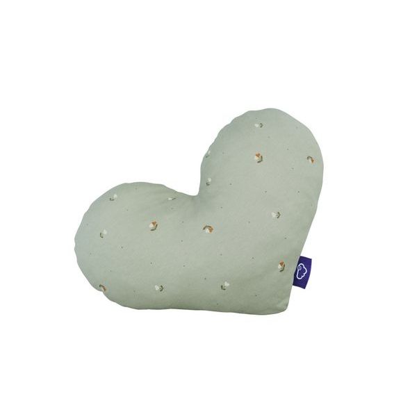 TRÄUMELAND POLŠTÁŘEK HERZ FIORE GRÜN - POLŠTÁŘKY PRO MIMINKA (PODHLAVNÍČKY) - SPINKÁNÍ