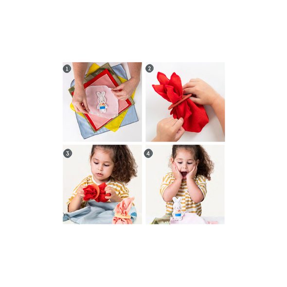 TAF TOYS SCHOVÁVACÍ SADA PEEK-A-BOO - MOTORICKÉ A HUDEBNÍ - PRO DĚTI