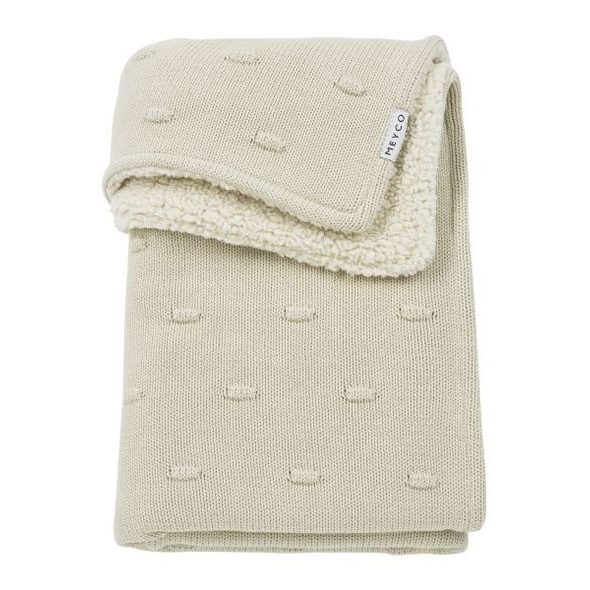 MEYCO DEKA KNOTS TEDDY FLEECE - SOFT SAND - DĚTSKÉ DEKY PRO MIMINKA - SPINKÁNÍ