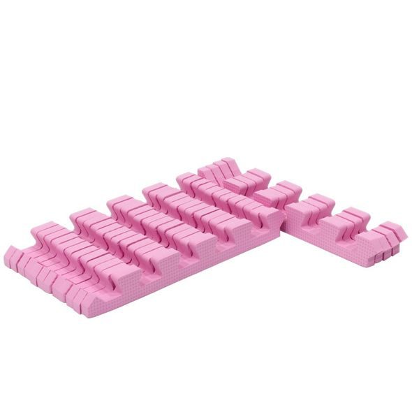 RIALTO BABY SADA OKRAJŮ PINK PRO PĚNOVÉ PUZZLE 120X120 CM - HRACÍ PODLOŽKY NA ZEM - SPINKÁNÍ