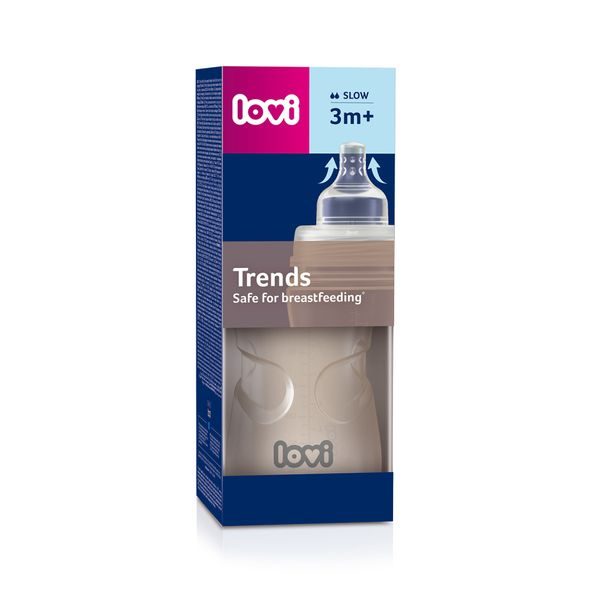 LOVI LAHEV TRENDS 250ML BÉŽOVÁ - KOJENECKÉ LAHVE - KRMENÍ