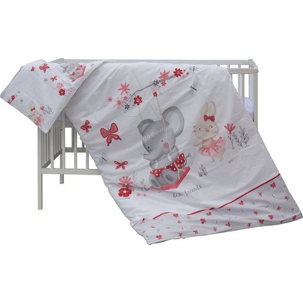 SCARLETT DĚTSKÁ POSTÝLKA S KOMPLETNÍ VÝBAVOU SCARLETT 120 X 60 CM - SOLY - DŘEVĚNÉ POSTÝLKY - SPINKÁNÍ