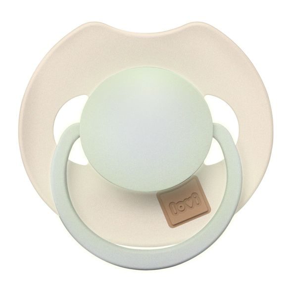 LOVI DUDLÍK SVÍTÍCÍ SILIKONOVÝ DYNAMICKÝ PRIME 18M+ 2KS IVORY/BLUSH - ŠIDÍTKA A DOPLŇKY - KRMENÍ
