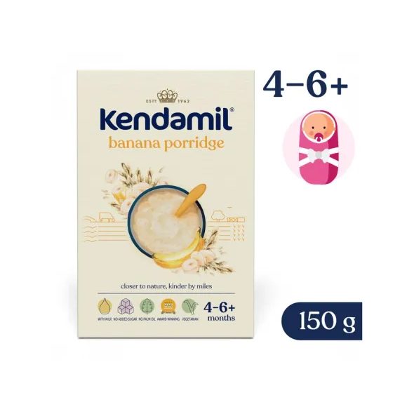 KENDAMIL MLÉČNÁ KAŠE S BANÁNEM (150 G) - KAŠE - KRMENÍ