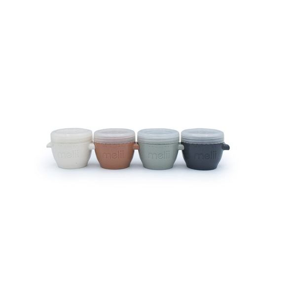 MELII KELÍMKY NA POTRAVINY SNAP&GO 118 ML - 4KS - BÉŽOVÉ/ ŠEDÉ - USKLADNĚNÍ JÍDLA - KRMENÍ