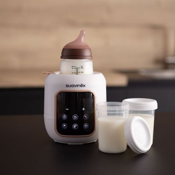 SUAVINEX SUAVINEX ELEKTRICKÁ OHŘÍVAČKA LÁHVÍ SE STERILIZÁTOREM 5 V 1 - OHŘÍVAČKY MLÉKA A STRAVY - KRMENÍ