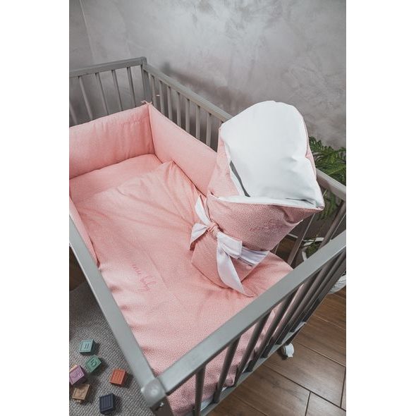 ENIE BABY PÉŘOVÁ ZAVINOVAČKA DOTS CORAL 80X80 CM - ZAVINOVAČKY - SPINKÁNÍ