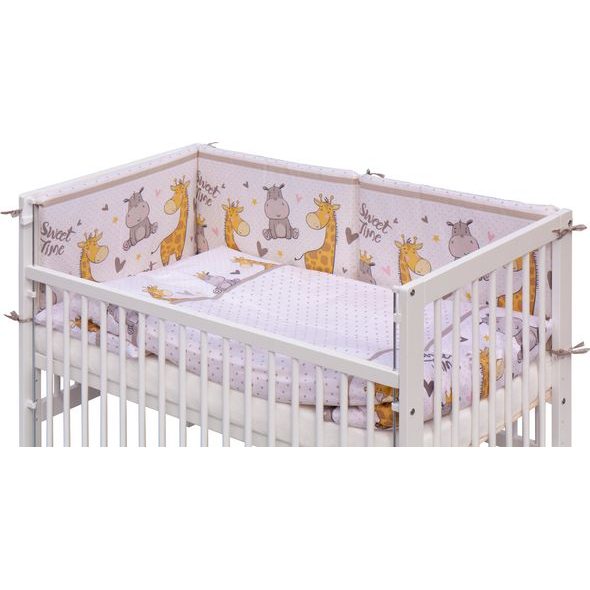 SCARLETT POSTÝLKA 120X60CM S KOMPLETNÍ VÝBAVOU SCARLETT NEBULA BÉŽOVÁ - DŘEVĚNÉ POSTÝLKY - SPINKÁNÍ