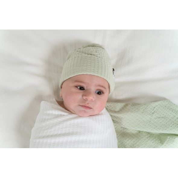 LODGER BEANIE SEERSUCKER SILK 6 - 12 MĚSÍCŮ - ČEPIČKY A KLOBOUČKY - PRO DĚTI