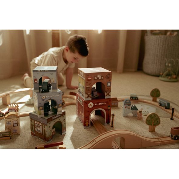 LITTLE DUTCH KOSTKY STOHOVACÍ S AUTÍČKY - LITTLE DUTCH - PRO DĚTI