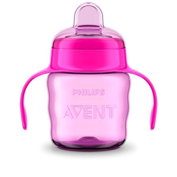 PHILIPS AVENT HRNEČEK PRO PRVNÍ DOUŠKY CLASSIC 200ML S DRŽADLY DÍVKA - DĚTSKÉ HRNEČKY - KRMENÍ