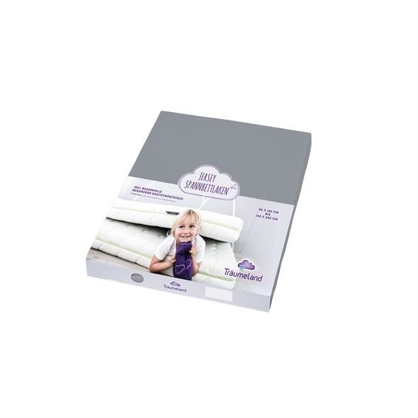 TRÄUMELAND PROSTĚRADLO DO JUNIOR POSTELE BAVLNA 90X200 ANTHRAZIT - PROSTĚRADLA - SPINKÁNÍ