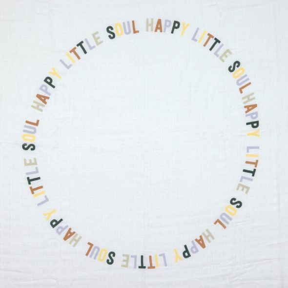 LÄSSIG BABIES SWADDLE HEAV. SOFT 120X120 HAPPY FRUITS PEAR - ZAVINOVACÍ PLENY / OSUŠKY VELKÉ - PŘEBALOVÁNÍ