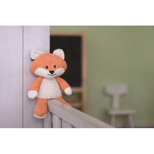 FLOW HRAČKA S TLUKOTEM SRDCE ROBIN THE FOX ORANGE - USÍNÁČCI ŠUMÍCÍ / S TLUKOTEM - PRO DĚTI