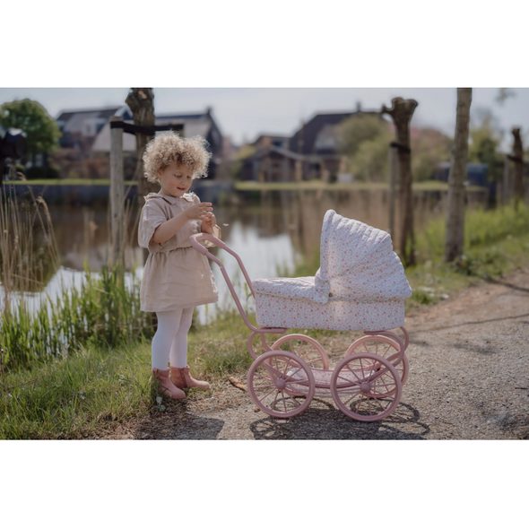 LITTLE DUTCH KOČÁREK PRO PANENKY SOFT FLOWERS - LITTLE DUTCH - PRO DĚTI