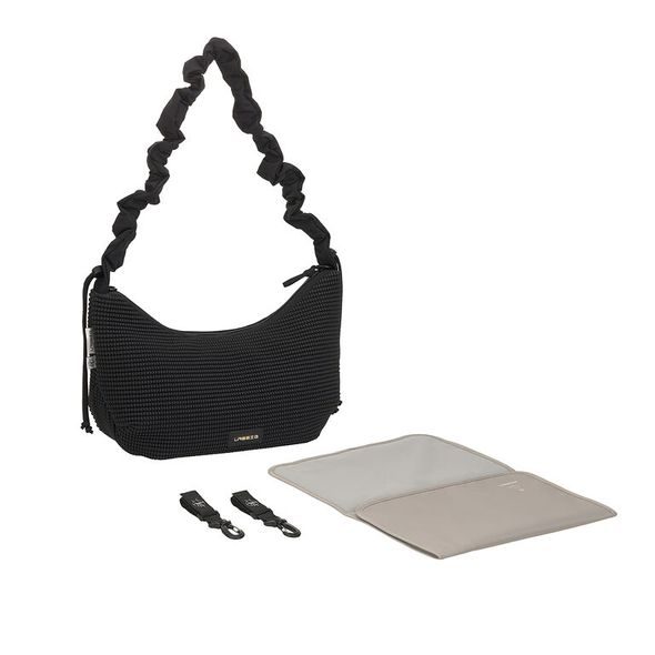 LÄSSIG LUNUA BUM BAG UP NUBBED BLACK - PŘEBALOVACÍ TAŠKY - KOČÁRKY A PŘÍSLUŠENSTVÍ