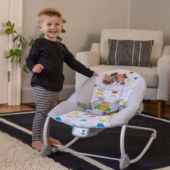 BABY EINSTEIN LEHÁTKO HUDEBNÍ VIBRUJÍCÍ DEAN'S DISCOVERY SPOT™ 0M+ DO 9KG - LEHÁTKA A HOUPADLA - SPINKÁNÍ
