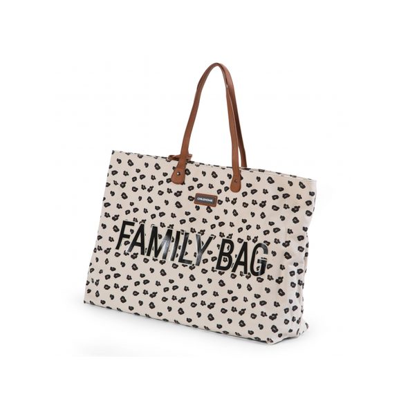CHILDHOME CESTOVNÍ TAŠKA FAMILY BAG CANVAS LEOPARD - PŘEBALOVACÍ TAŠKY - KOČÁRKY A PŘÍSLUŠENSTVÍ