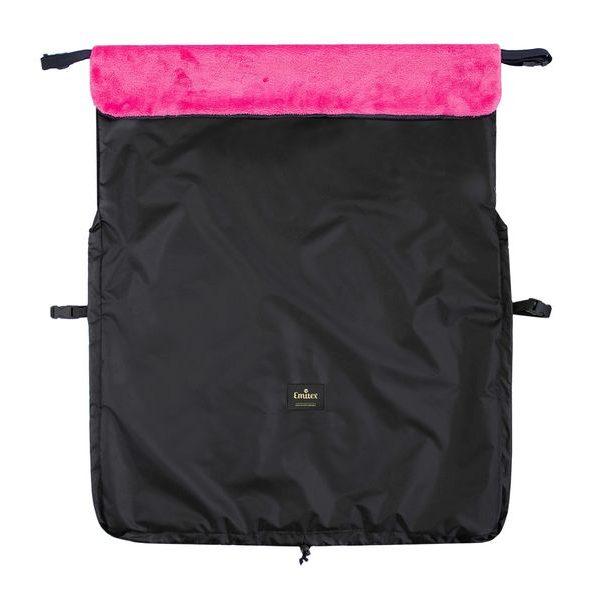 EMITEX NEPADACÍ DEKA ČERNÁ + VELVET FUCHSIOVÁ - NÁNOŽNÍKY - KOČÁRKY A PŘÍSLUŠENSTVÍ