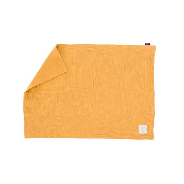 TRÄUMELAND MUŠELÍNOVÁ DEKA 100 X 75 CM SENFGELB - DĚTSKÉ DEKY PRO MIMINKA - SPINKÁNÍ