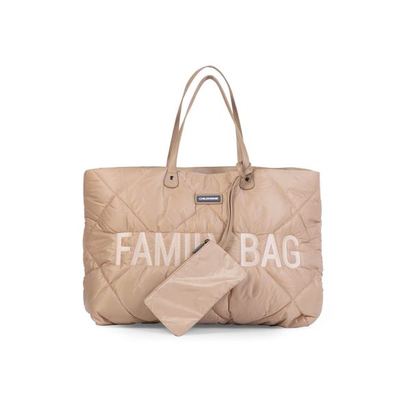 CHILDHOME CESTOVNÍ TAŠKA FAMILY BAG PUFFERED BEIGE - PŘEBALOVACÍ TAŠKY - KOČÁRKY A PŘÍSLUŠENSTVÍ
