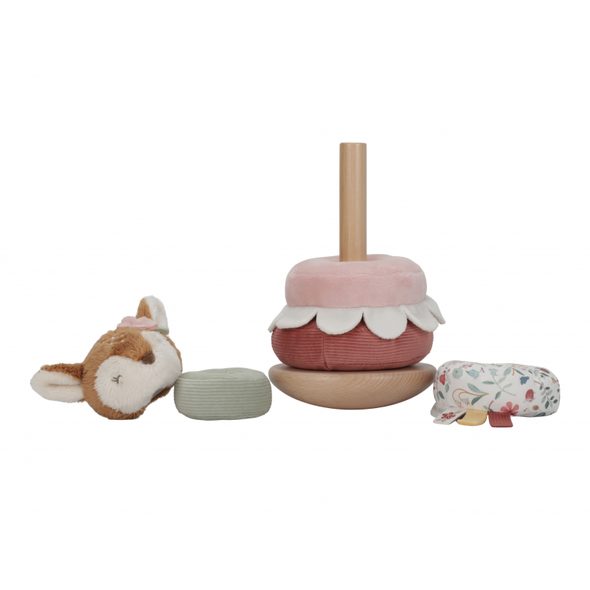 LITTLE DUTCH NASAZOVACÍ KROUŽKY FAIRY GARDEN - STOHOVACÍ HRAČKY - PRO DĚTI