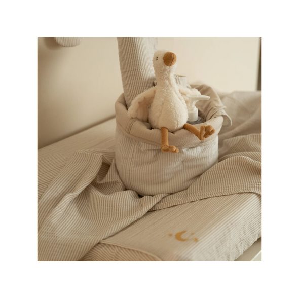 LITTLE DUTCH PLENA ZAVINOVACÍ 120X120 CM PURE SOFT BEIGE - LÁTKOVÉ PLENY ALL IN ONE - PŘEBALOVÁNÍ