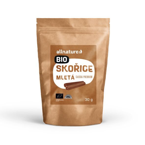 ALLNATURE SKOŘICE MLETÁ CASSIA BIO 30 G 24.2.24 - VAŘENÍ A PEČENÍ - PRE MAMIČKY