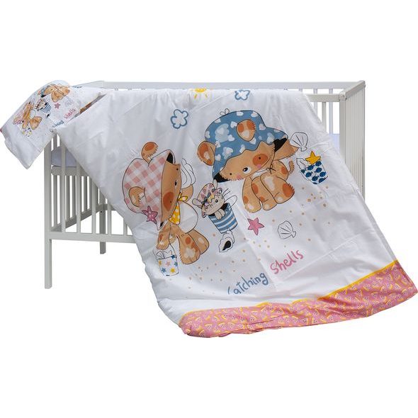 SCARLETT DĚTSKÁ POSTÝLKA S KOMPLETNÍ VÝBAVOU SCARLETT 120 X 60 CM - PALPY - DŘEVĚNÉ POSTÝLKY - SPINKÁNÍ