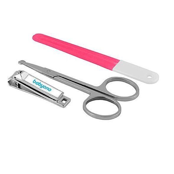 BABYONO SET DĚTSKÁ MANIKÚRA ČERVENÁ - PÉČE O NEHTY - KOUPÁNÍ A ZDRAVÍ