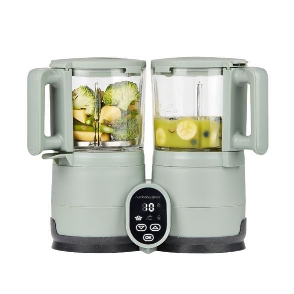 BABYMOOV MULTIFUNKČNÍ PŘÍSTROJ NUTRIBABY GLASS CELADON GREEN - KUCHYŇSKÉ PŘÍSTROJE - KRMENÍ