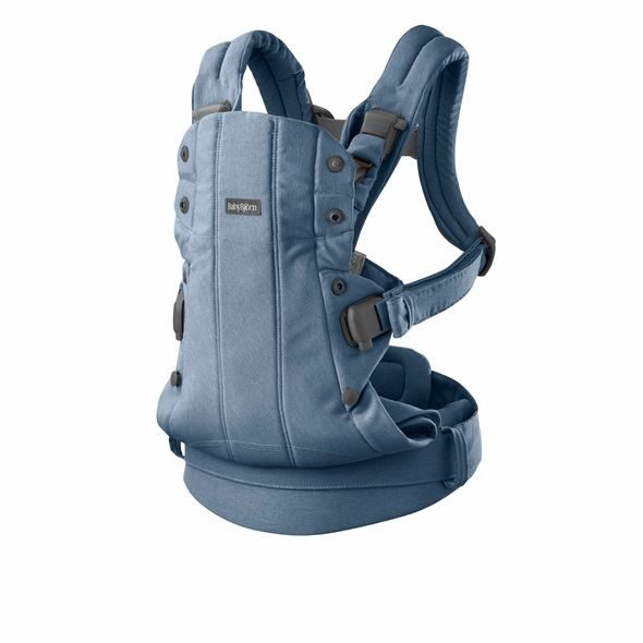 BABYBJORN BABYBJORN NOSÍTKO HARMONY WOVEN LIGHT BLUE MÉLANGE - ERGONOMICKÁ NOSÍTKA - NOŠENÍ & SPORT