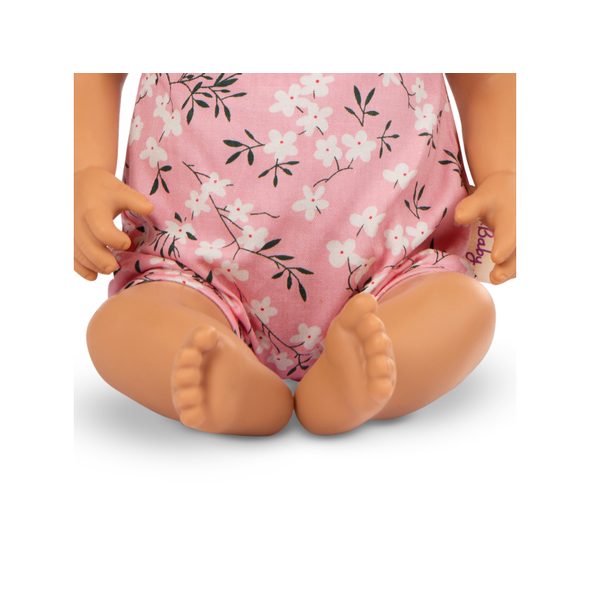 LULLA BABY PANENKA 35 CM V OVERALU S ČELENKOU FLORAL PINK - PANENKY - PRO DĚTI