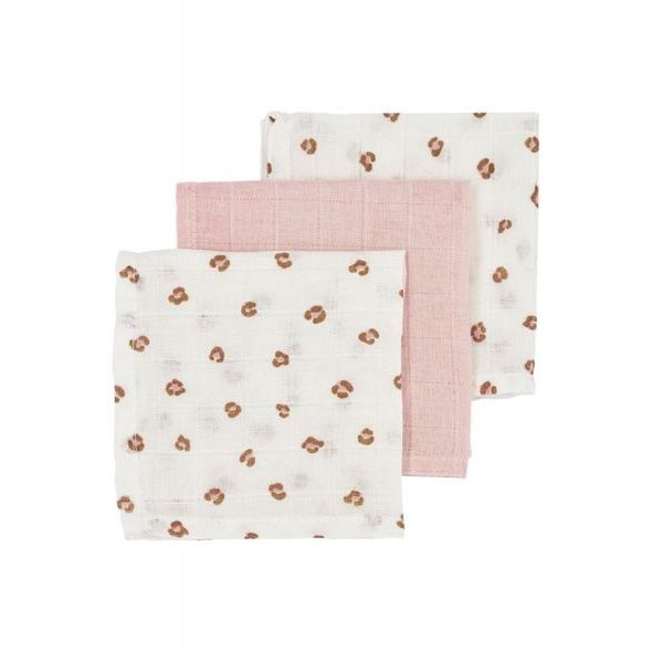 MEYCO MUŠELÍNOVÁ PLENA-ŽÍNKA 3-BALENÍ - MINI PANTHER SOFT PINK - ŽÍNKY A HOUBIČKY - KOUPÁNÍ A ZDRAVÍ