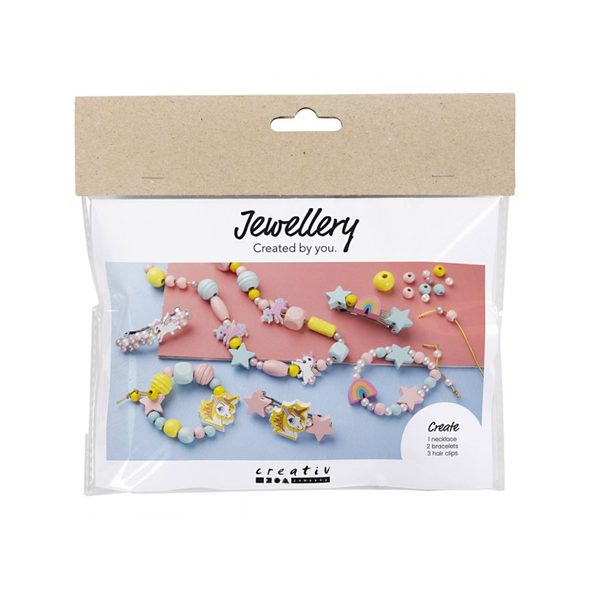 CREATIV COMPANY KREATIVNÍ SADA MINI CRAFT KIT JEWELLERY BLUE PINK - NAVLÉKÁNÍ - PRO DĚTI