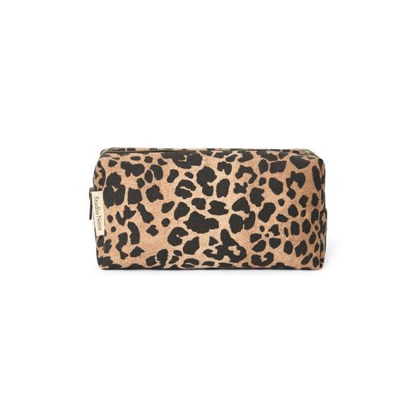 STUDIO NOOS COTTON POUCH KABELKA BROWN LEOPARD - ORGANIZÉRY A KOŠÍKY - KOČÁRKY A PŘÍSLUŠENSTVÍ