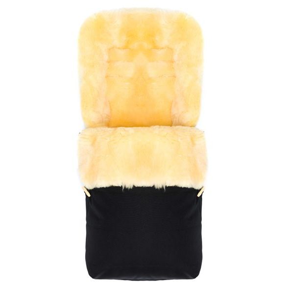 FILLIKID FUSAK ZIMNÍ Z JEHNĚČÍ KOŽEŠINY BERNINA BLACK - FUSAKY DO KOČÁRKU - KOČÁRKY A PŘÍSLUŠENSTVÍ