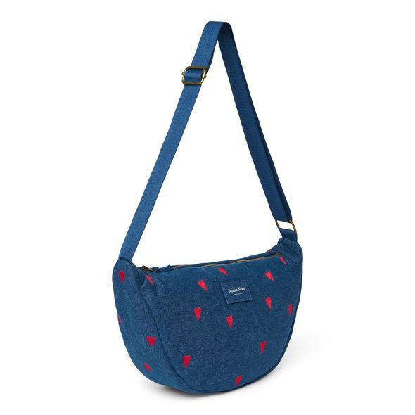 STUDIO NOOS DENIM ADULT FANNY KABELKA | DARK BLUE RED HEARTS - DOPLŇKY - PRO MAMINKY