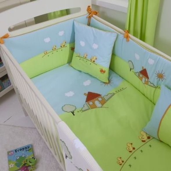 FUNNABABY SET POVLEČENÍ DO DĚTSKÉ POSTÝLKY FARM, 3-DÍLNÝ - POVLEČENÍ DO POSTÝLKY - SPINKÁNÍ