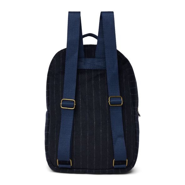 STUDIO NOOS FLANNEL CHALKSTRIPE MIDI BACKPACK - BATŮŽEK DARK BLUE - BATOHY A TAŠKY - PRO DĚTI