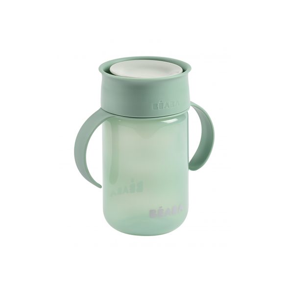 BEABA HRNEK TRÉNOVACÍ 360° GREEN 340 ML 12M+ - DĚTSKÉ HRNEČKY - KRMENÍ