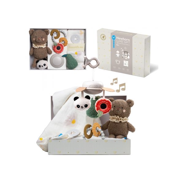 TAF TOYS SADA HRAČEK NEWBORN LUXE - KOLOTOČE NA POSTÝLKU - PRO DĚTI