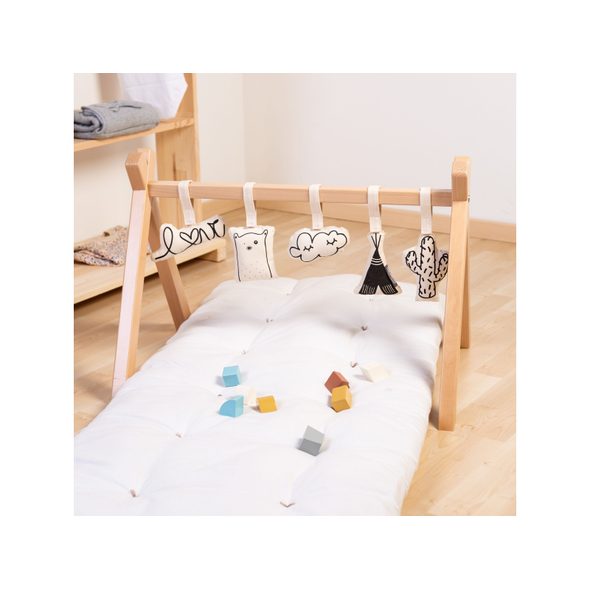 CHILDHOME HRAZDA TIPI PLAY DŘEVĚNÁ NATURAL - HRAZDIČKY - PRO DĚTI